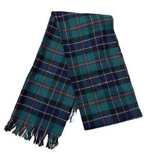 Pendleton Wool Scarf Authentic Ogilvie Hunting Tartan Green Plaid 56”